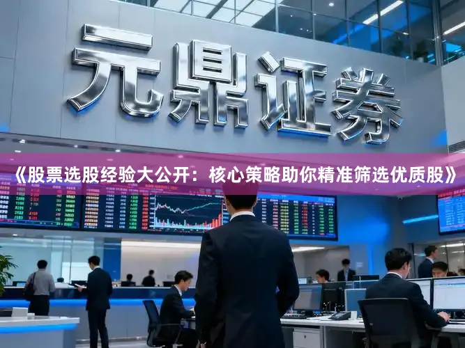 《股票选股经验大公开：核心策略助你精准筛选优质股》