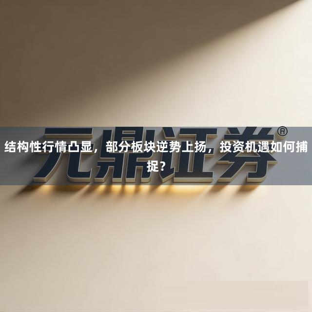 结构性行情凸显，部分板块逆势上扬，投资机遇如何捕捉？