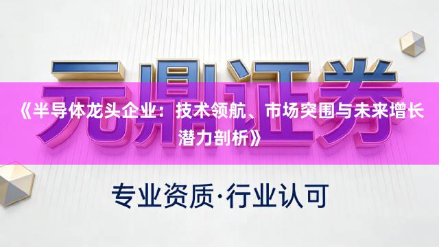 《半导体龙头企业：技术领航、市场突围与未来增长潜力剖析》